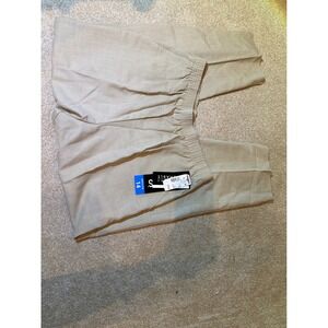 Briggs Petite Womens 14P Tan Beige Elastic Waist Dress Pants NWT 1600-61